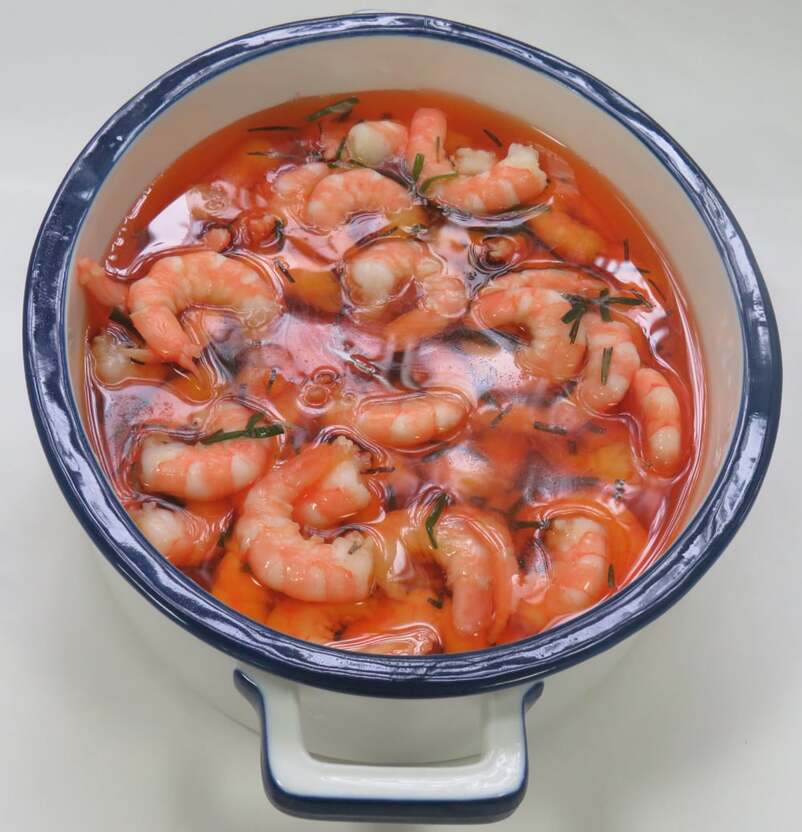 Garnelen in Marinade